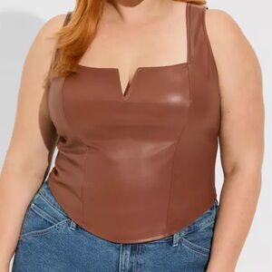 Brown Sleeveless Women's Top